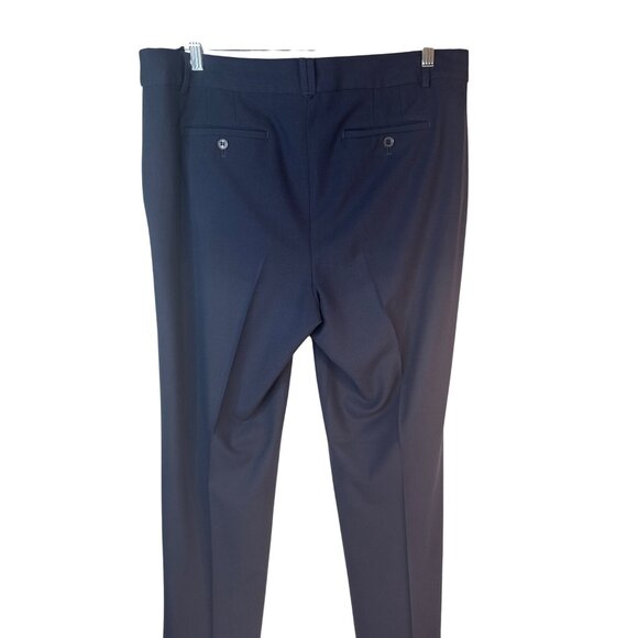 Talbots Womens Windsor Size 14 Pants Dark Navy Polyester Blend - Picture 8 of 14